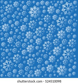 Background with snowflakes. Vector Illustration.