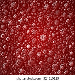 Background with snowflakes. Vector Illustration.