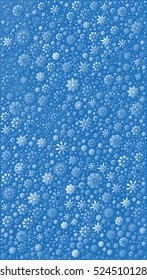Background with snowflakes. Vector Illustration.