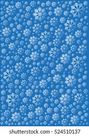 Background with snowflakes. Vector Illustration.