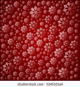 Background with snowflakes. Vector Illustration.