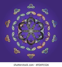 Background. Snowflakes. Vector illustration. Holiday design for Christmas and New Year fashion prints. Christmas pattern with snowflakes abstract background.