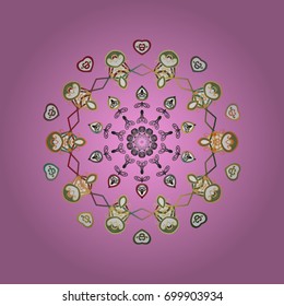 Background. Snowflakes. Vector illustration. Holiday design for Christmas and New Year fashion prints. Christmas cute background with snowflakes abstract background.