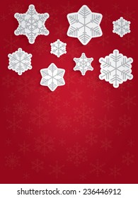 background of snowflakes winter illustration
