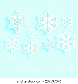 background of snowflakes winter illustration