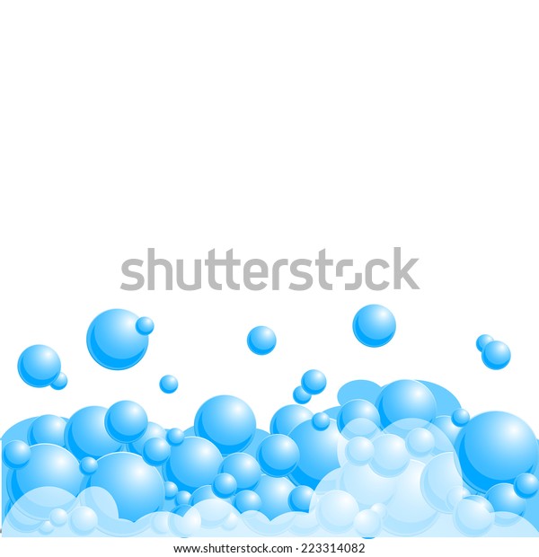 石けんの泡の背景 ベクターイラスト のベクター画像素材 ロイヤリティフリー