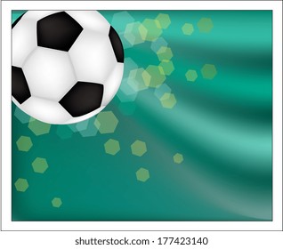 Background with a soccer ball