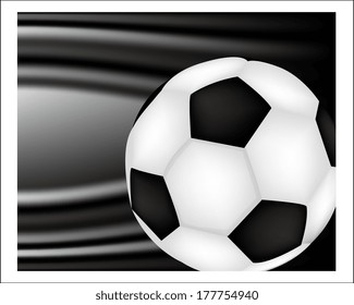 Background with a soccer ball