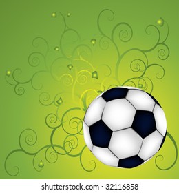 background with a soccer ball