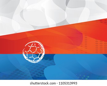  Background Soccer Russia. Vector illustration