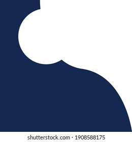 Background social media blue white