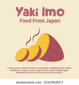 Background and social media feed of roasted purple sweet potato
