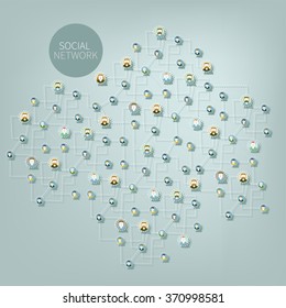 Background of social media network