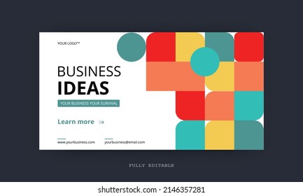 Background social media post template concept design. online marketing promotion banner.  Modern poster suitable for business webinars