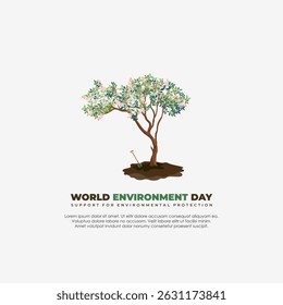 background or social media post for World Environment Day, June 5th