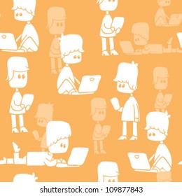 background social network with funny people