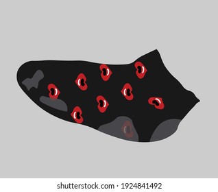 Background of Socks Foul colorful