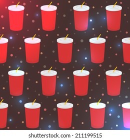 Background with soda, vector.