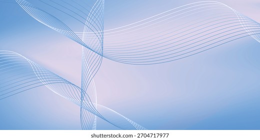 Der Hintergrund ist in sanften Blau- und Pastelltönen gehalten, heller und heller, wodurch eine frische und natürliche Atmosphäre entsteht. Vektorgrafik eps10
