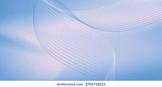 Der Hintergrund ist in sanften Blau- und Pastelltönen gehalten, heller und heller, wodurch eine frische und natürliche Atmosphäre entsteht. Vektorgrafik eps10
