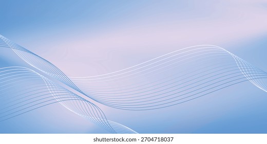 The background is in soft blue and pastel tones, lighter and brighter, creating a fresh and natural feel. vector illustration eps10