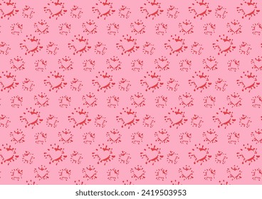 A background with a soft and romantic color palette, bringing a warm sense of love. The orderly and elegant heart pattern creates a captivating design.