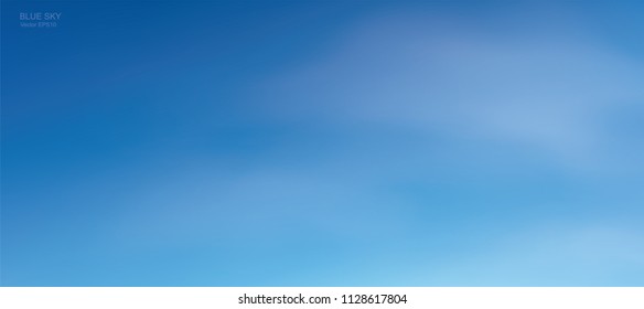 Background of soft white clouds against blue sky. Abstract sky for natural background. Vector illustration.