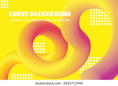 
fondo con tema fluido de gradiente amarillo suave. Fondo geométrico de Vector con Formas de flujo modernas. Forma de flujo de degradado abstracto dinámico.