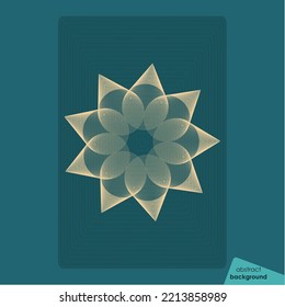 
A background of something like a flower created by a round circle!
