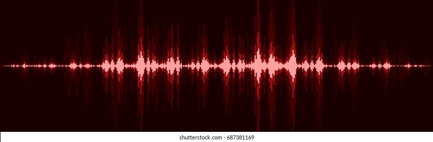 Background with sound scale. 