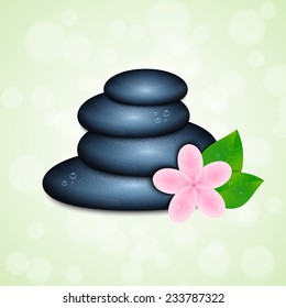 Background with spa stone. EPS10 vector