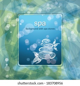 Background with spa stones