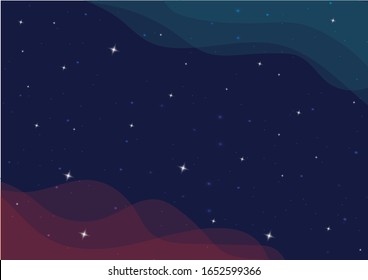 The background space Beautiful.space many light years far from the Earth.