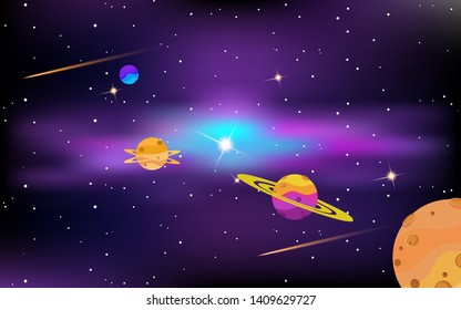 background of space and stars