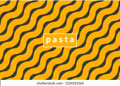 Background spaghetti, vermicelli banner, pasta background, pasta flyer. Vector illustration