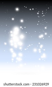 Background sparkles fall bright vector background template  - Glitter fall blue vector background illustration