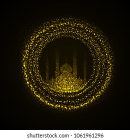 background of sparkles mosque 