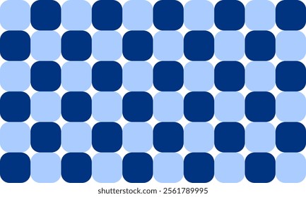 background with spheres, seamless pattern with round squares strip, blue tone and white round block checkerboard repeat pattern, replete image, design for fabric printing