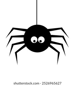 Hintergrund mit Spinne hängt auf einem Netz