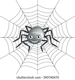 Background with spider and spider line