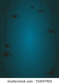 Background, spider, vector illustration, halloween