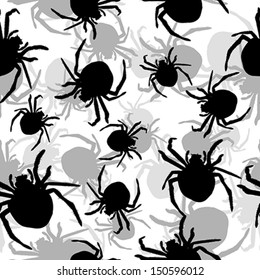 Background with spiders