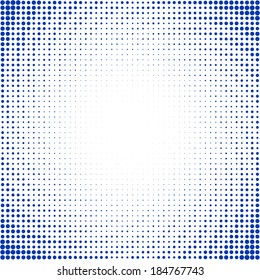 Background with spiral blue stripes. Halftone effect 
