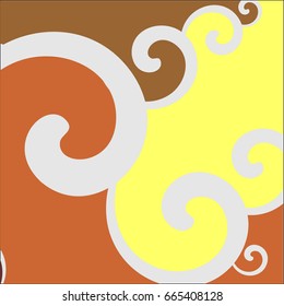 background  spiral flora classic vector