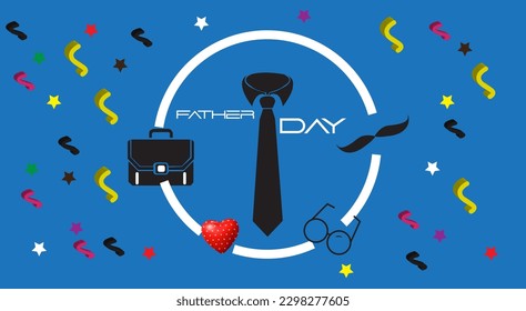 Background splash illustration with father's day theme.For design abstract poster.