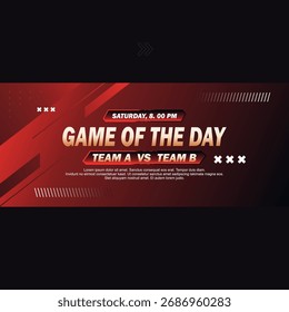 Background sport banner vector design