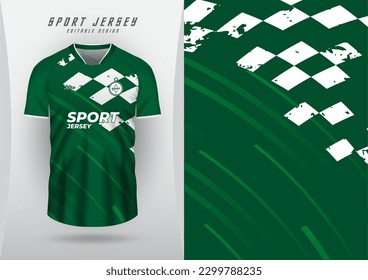 background for sport jersey football shirt running shirt racing shirt green checkered