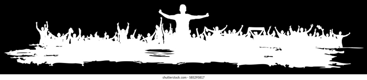 Background for sporting events and concerts.