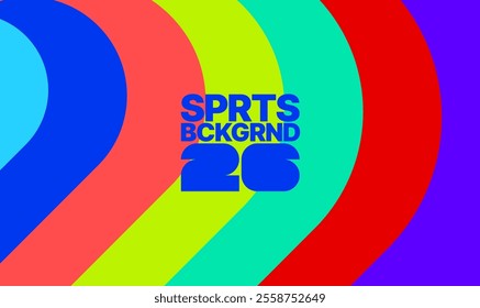 Background for sports event, competition or cup. World Championship 2026. Design with geometric shapes for poster, layout, template. 