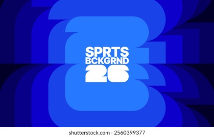 Background for sports event, competition or cup. World Championship 2026. Design with geometric shapes for poster, layout, banner. 